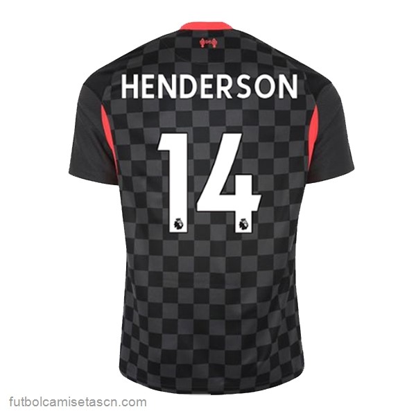 Camiseta Liverpool NO.14 Henderson 3ª 2020/21 Negro